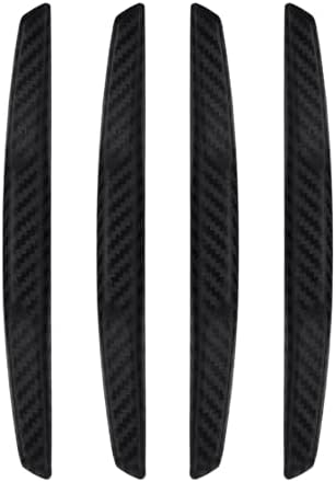 6 Inch 4Pcs 3D Carbon Fiber Texture Car Door Edge Protector Trim Strip Anti-Scratch and Anti-Collision Side Door Protectors Vehicle Exterior Accessories Sticker Black - Image 7
