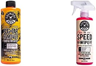 Chemical Guys CWS_104_16QDSW Car Wash & Quick Detailer Bundle - Concentrated Bug and Tar Remover Car Wash Soap, 16 oz + Speed Wipe Sprayable Gloss & Quick Detailer, 16 oz (2 Items) by ChemicalGuys