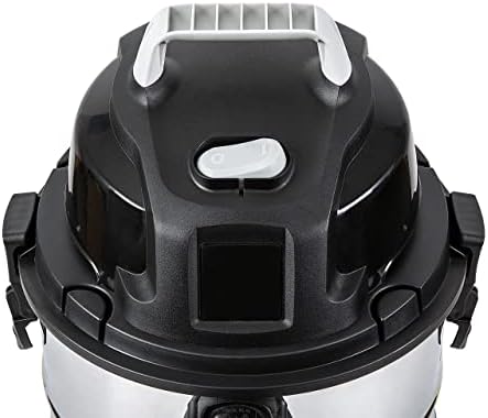 Amazon Basics Wet Dry Shop Vacuum Cleaner, 6 Gallon, 3.5 HP Stainless Steel, with Filter, Grey/Black - Image 7