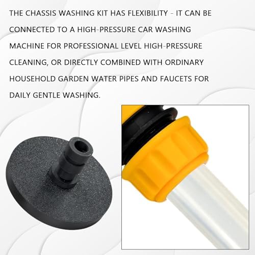 O-Ring Chassis Cleaner Flusher Kit, Magnetic Undercarriage Washer with 360° Rotating Nozzle, Quick Connect High Pressure Car Undercarriage Cleaner for Wheel Wells, Truck Chassis Wash Tool - Image 6