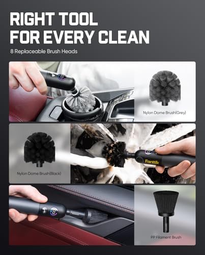 Fanttik Flip G10 Nano AutoCare Electric Car Interior Detailing Brush - Image 6
