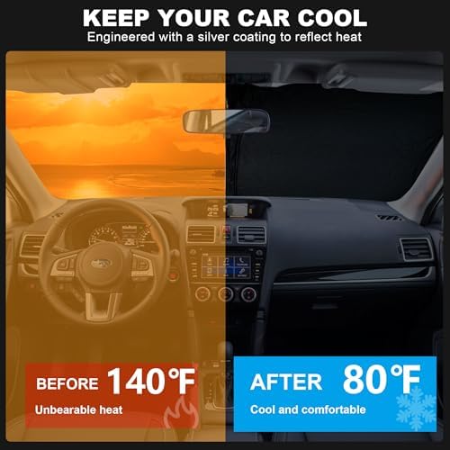 Foldable Front Windshield Sunshade fit for Subaru Forester 2015-2018 - Image 6
