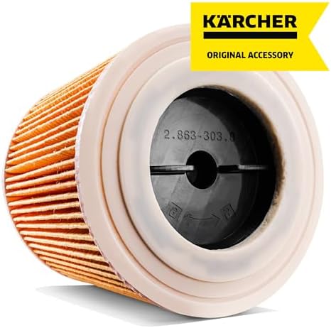 Karcher Cartridge Filter for Karcher Wet Dry Vacuum Cleaners - Compatible with WD 1 Compact, WD 2-18 and WD 3 - Image 5