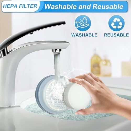 6Pack Hepa Filters Replacement Compatible with Drecell VC021 Car Vacuum Cleaner, and autozen M4 Car Vacuum. Washable and Reusable Hepa Filters Works with Drecell Car Vacuum. - Image 4