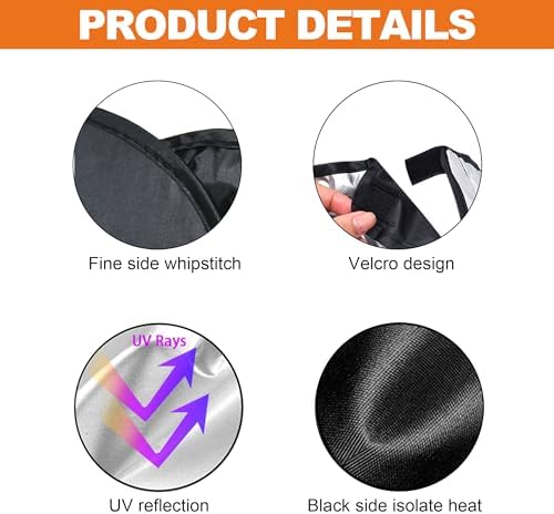 Foldable Front Windshield Sunshade fit for Lexus RX 350 450h 2016-2022 - Image 7