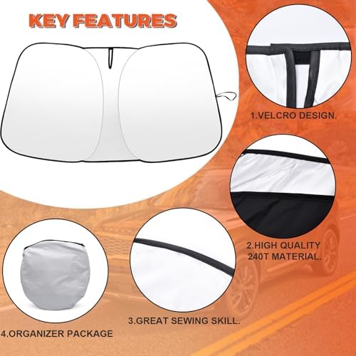 Foldable Front Windshield Sunshade fit for Nissan Altima 2019-2026 - Image 7