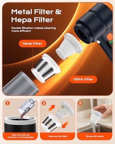 VNOST Handheld Car Vacuum Cordless for Home 22 - Image 7