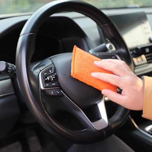 SPTA Car Interior Scrubbing Sponge, 8Pcs Scrub Ninja, Microfiber Car Wax Applicator, Car Wash Sponges for Car, Boat, Wood, Marble and Motorcycle, 6in x 3.3in x 0.8in - Image 6