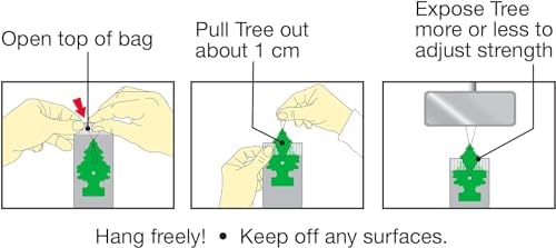 Little Trees Hanging Car and Home Air Freshener, Coconut Scent, 10 Pack - Image 5