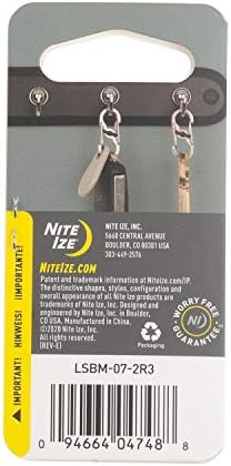 Nite Ize LSBM-07-2R3 S-Biner MicroLock Locking Keychain Carabiner, Spectrum - Image 6