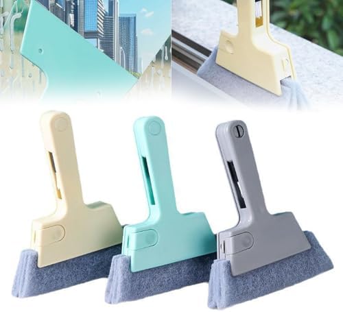 Window Track Cleaner, 4-in-1 Crevice Cleaning Brush (with Bristle Brush, Gap Dustpan, Scraper), Handheld Window Sill Cleaner Tool, Window Track Cleaning Tools for Sliding Door, Home Cleaning (3 Pack) - Image 7