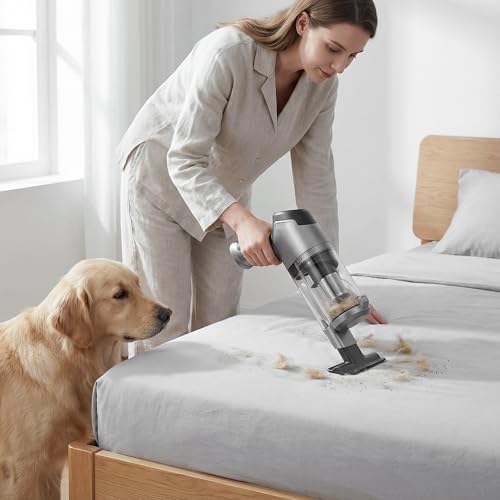 Hand Held Vacuum Car Vacuum Cleaner 18000PA High Power, 4-in-1 Air Duster & Air Blower & Pump Cordless Rechargeable Mini Small Shop Vac for Household Chores, Flooring, Car, Pet Hair - Image 7