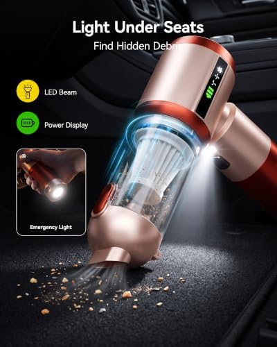 Cordless Handheld Car Vacuum Cleaner 22000PA with Dual Removable Battery - Image 6