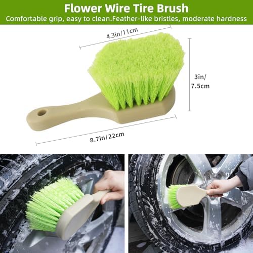 62" Car Wash Brush with Long Handle, Microfiber Car Wash Mop with 180° Rotating Head, Scratch-Free Car Cleaning Brush Kit, Microfiber Carwash Kit Set, Car Washing Supplies for Cars RV Truck Exterior - Image 6