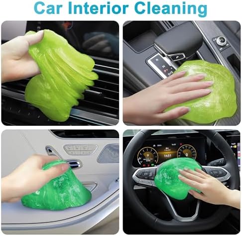 FiveJoy Car Cleaning Gels, 4-Pack Universal Auto Detailing Tools Car Interior Cleaner Putty, Dust Cleaning Mud for PC Tablet Laptop Keyboard, Camera, Printers, Calculator - 320g (2.8oz/pcs) - Image 7