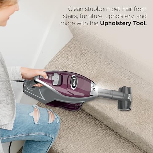 Shark Rocket Pet Plus Corded Stick Vacuum, XL Cup, Bordeaux/Silver, HV322 - Image 6
