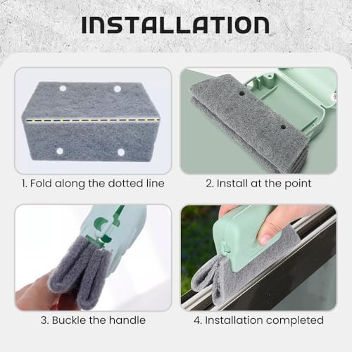 2026 New Magic Window Track Cleaner, 3Pcs Multipurpose Cleaning Brush for Window Grooves, Sliding Door Tracks, Tile Grout Lines, Shutter Slats, Car AC Vents, and Narrow Gaps (Grey) - Image 6