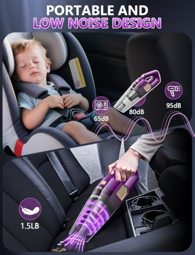 Gxzsk Handheld Vacuum Cordless, 15000PA Hand Held Car Vacuum Cleaner - Image 7