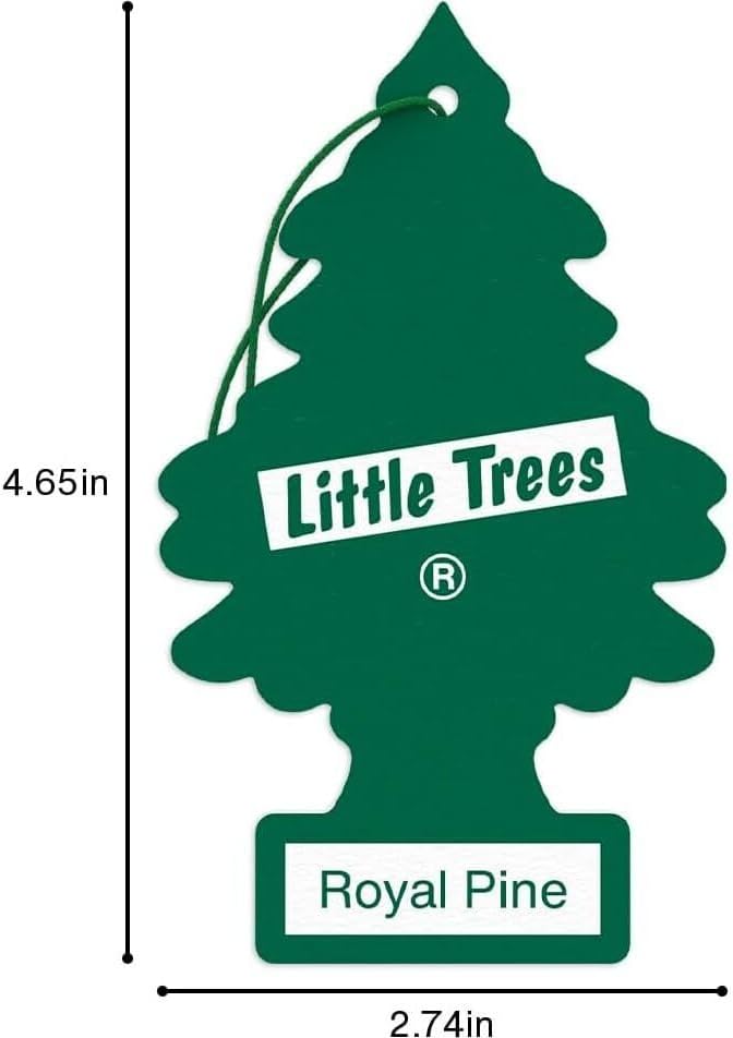 LITTLE TREES Car Air Freshener | Hanging Paper Tree for Home or Car | Royal Pine | 6 Pack - Image 7