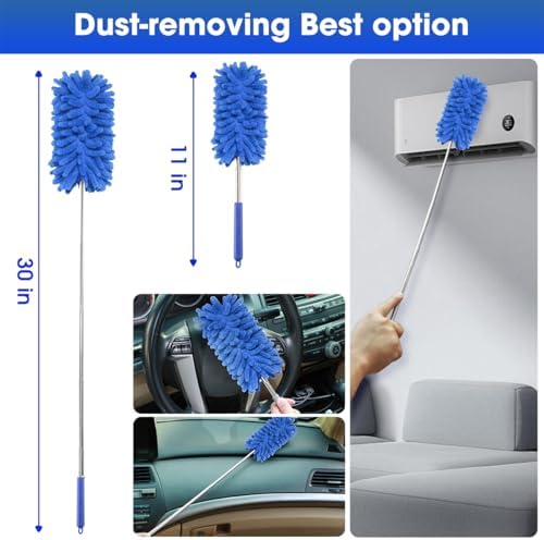 Car Cleaning Kit, Car Interior Detailing Kit with High Power Handheld Vacuum Cordless Rechargeable, Detailing Brush Set, Windshield Cleaner, Complete Auto Accessories for Men, Women Gift - Image 7