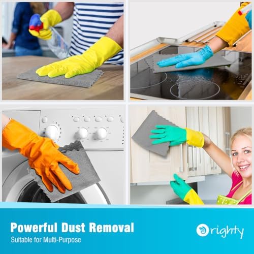 Orighty Microfiber Cleaning Cloth Bulk, 150 Pack Shop Towels 12x12in, Grey - Image 7