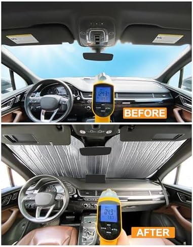 Front Windshield Sunshade for 2017-2026 Chrysler Pacifica Minivan - Image 7