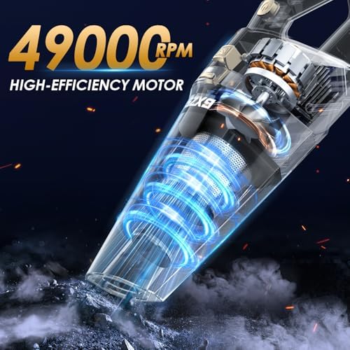 Gxzsk Handheld Vacuum Cordless, Rechargeable Hand Held Car Vacuum Cleaner - Image 7