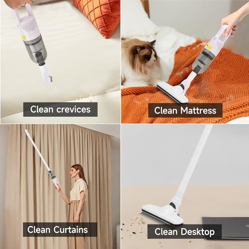 Handheld Vacuum Cleaner,6 in 1 Corded Stick Vacuum Cleaner(Green - Image 6