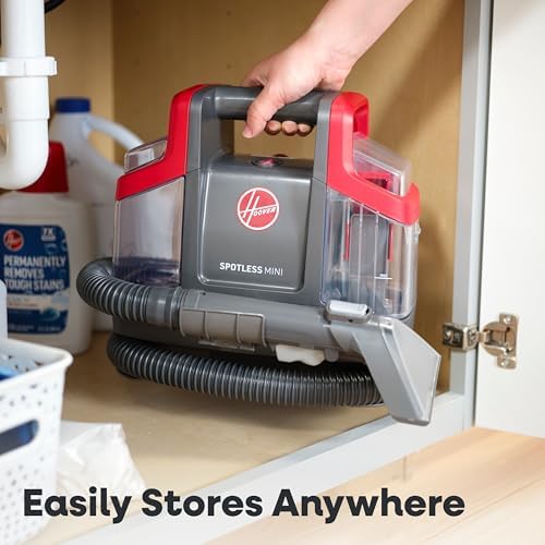 Hoover Spotless Mini Portable Spot Cleaner FH12300, Carpet and Upholstery Cleaner for Stairs, Furniture, Pet Messes and Cars, Compact Design, Easy Fill Tank, Self-Cleaning Hose, Lightweight - Image 6