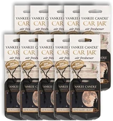 Yankee Candle Midsummer's Night Car Jar Air Freshener (10 Pack) by YankeeCandle