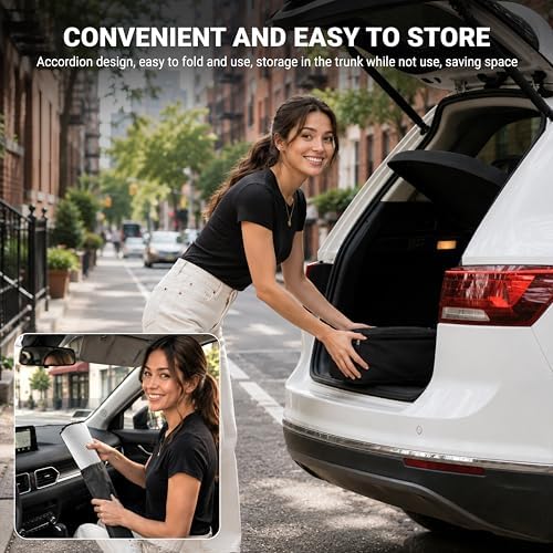 EcoNour Foldable Sun Shade Fit for Tesla Model 3/Y 2017-2024 2025 2026 - Image 7