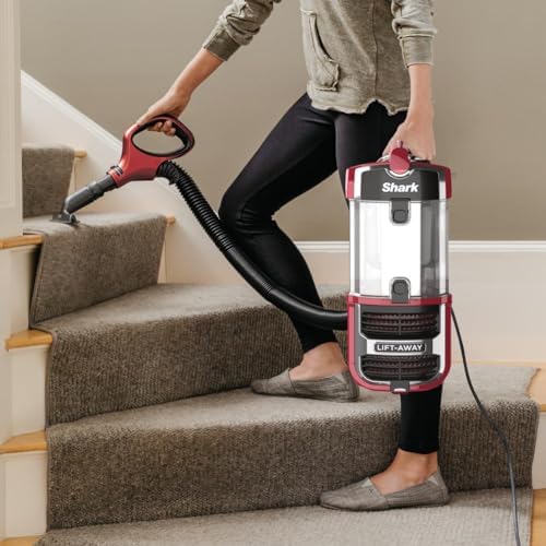 Shark ZU561 Navigator Lift-Away Speed Self Cleaning Brushroll Lightweight Upright Vacuum with HEPA Filter, Red Peony - Image 6