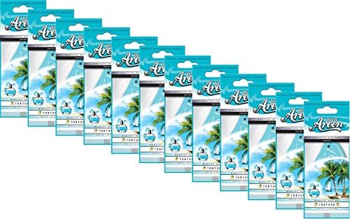 AREON MON MA22 Long Lasting Paper Hanging Ornaments for Car or Home Hanging Best Car Air Freshener Tortuga Scent, 12 Pack by AREON