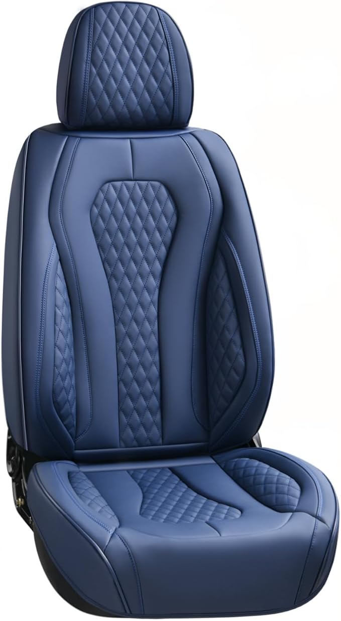 Coverado Seat Covers, Car Seat Covers Front Seats, Blue Car Seat Cover, Waterproof Car Seat Covers, Car Seat Cushion, Front Car Seat Covers Leatherette Car Seat Protector Universal Fit Most Cars - Image 9