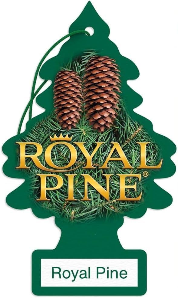 LITTLE TREES Car Air Freshener | Hanging Paper Tree for Home or Car | Royal Pine | 3 Pack - Image 6