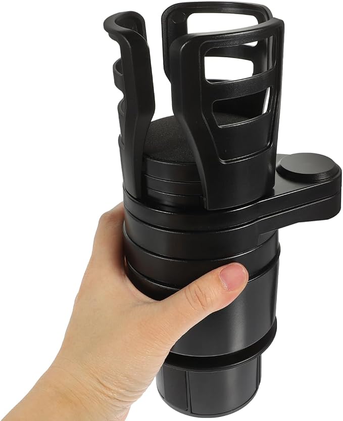 Cabilock Car Cup Holder Expander Multifunction Car Drink Holder with Rotating Base Adjustable Water Cup for Organizer Storage for Mugs and Bottles - Image 9