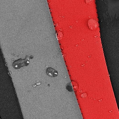 CAR PASS AquaShield Neoprene Waterproof Car Seat Covers Front Seats Only, High Back Bucket Seat Covers,Airbag Compatible,Seat Covers for Women Girl, Universal Fit for Auto Truck Van SUV (Black Red) - Image 6