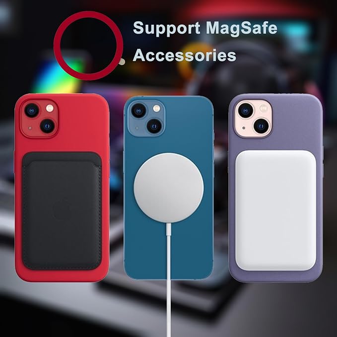 TENOC Universal Metal Ring Sticker, 3Pcs, Red | Compatible with iPhone/Samsung/Android Cellphones, Magnetic Phone Charger/Mount/Holder Conversion - Image 6