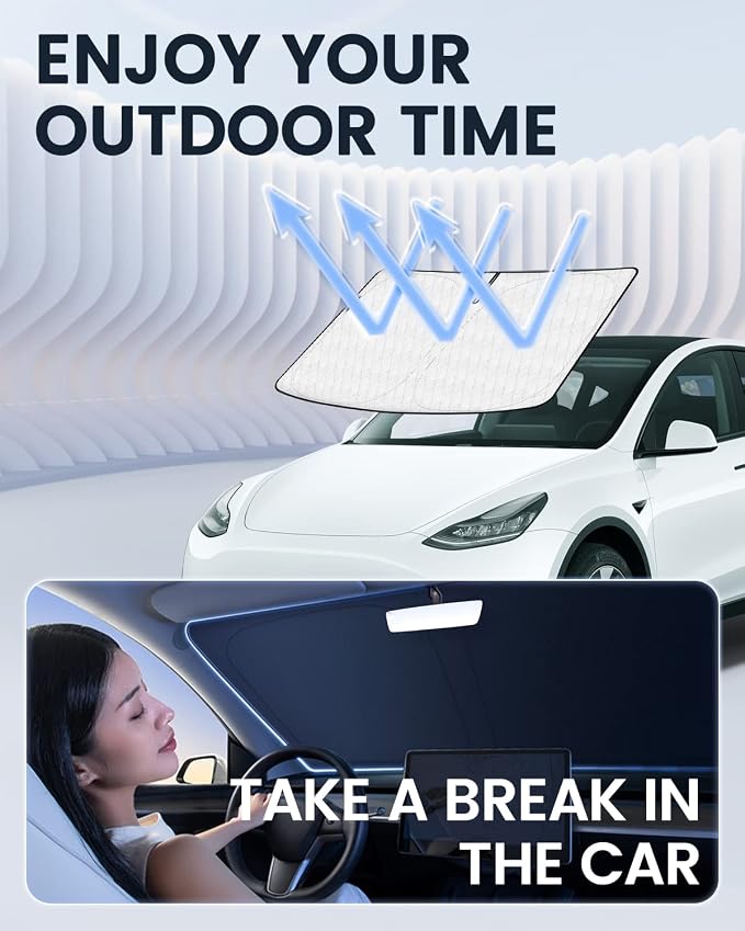 KUST Windshield Shade Custom Fit for Nissan Frontier 2022 2023 2024 2025 2026 Car Accessories Sun Shade Front Windshield Sun Visor Foldable Thicker 5-Layer Block Sun UV Rays - Image 7