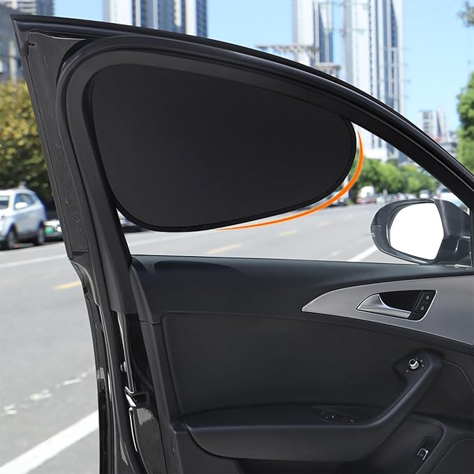 Car Window Sun Shade 4 Pack, Static Cling Side Window Sunshade, UV Protection Privacy Cover, Universal Fit for Car SUV Truck - Image 8