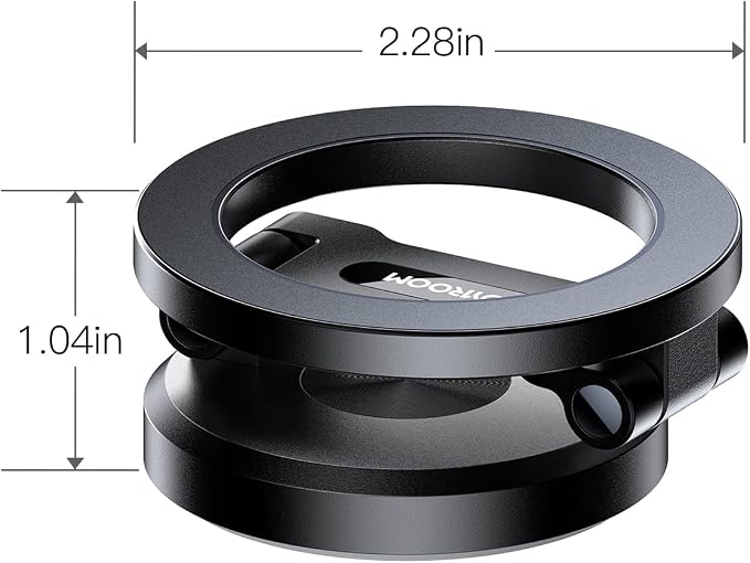 All-Metal MagSafe Car Mount, 360° Rotation Magnetic Car Holder, Space Gray | Strong Magnets Car Phone Holder for Car Dash, Car Accessories for Women Men, Car Mount for iPhone 17 Pro Max Air 16 15 14 13 - Image 9