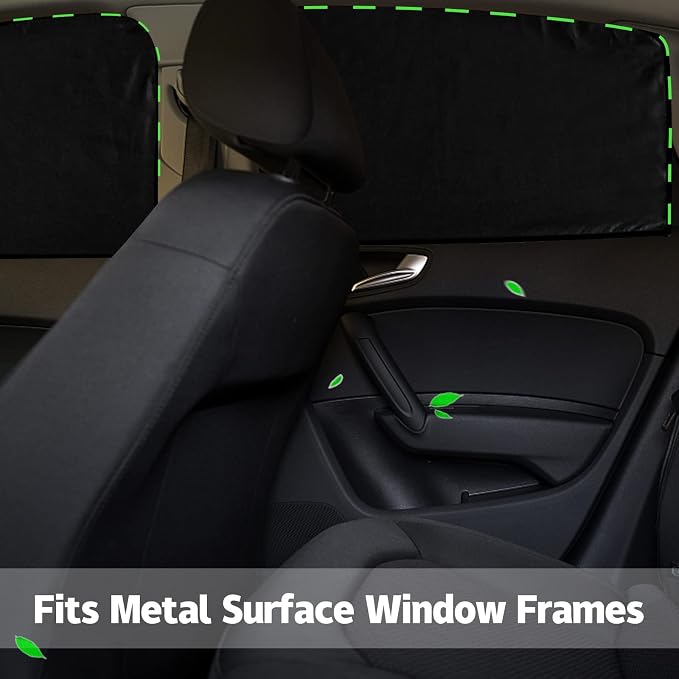ZATOOTO Side Window Sun Shade, Silk for Long-Lasting Durability & Privacy | For Kids Sleeping, Sun Shades Keep Cooler, Fit Metal Surface Window Frame, Installs Easily and Fast,Do Not Use While Driving - Image 9