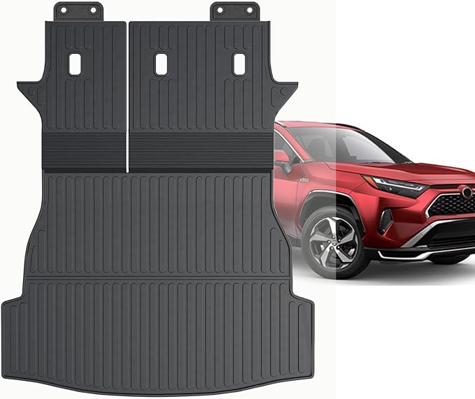 Cargo Mat for 2019-2025 Toyota RAV4 Accessories | Integrated Cargo & Backrest Liner, Odorless TPE, All-Weather Protection, Folds with Rear Seats, 3D Custom Fit - Image 9