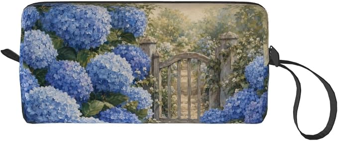 Vintage Wildflower Meadow Makeup Bag for Women, Cosmetic Pouch | Double-Sided Vintage Wildflower Cosmetic Organizer with Foam Padding for Women, Travel, Gym, School, and Daily Storage - Image 8
