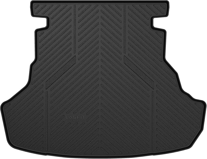 LASFIT Cargo Mat for Toyota Camry 2015-2017 (Only Fit Gas, Not Fit Hybrid) | Not Fit Hybrid, All Weather Custom Fit Anti-Slip Pet Friendly Easy Clean TPE Trunk & Backrest Mats for 7th Gen Camry, Black - Image 9