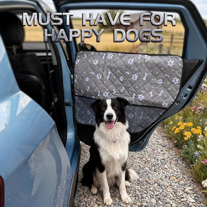 Dog Car Door Protector Protects The Door from Scratches By Dogs 2 Packs of Thickened 29X22 Inch PU Material Waterproof Door Panel Cover for Sedans Family Cars and Small SUVs (Camouflage) - Image 6