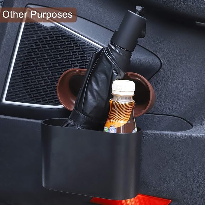 Accmor Car Trash Can with Lid, Leakproof Vehicle Trash Bin Auto Dustbin Organizer, Waterproof Mini Garbage Bin Trash Container with Garbage Bag for Automotive Car, Home, Office, Kitchen - Image 7