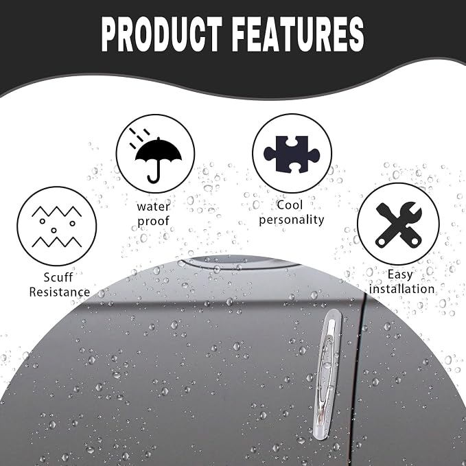 4PCS Car Door Edge Guards, Anti-Scratch Car Door Protector Trim Strip with Self Adhesive, Universal Door Guards for Cars Trucks SUVs, Exterior Car Accessories (Gray) - Image 6