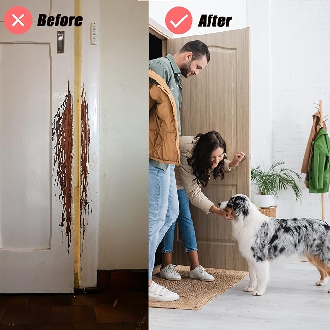Door Protector from Dog Scratching, Clear Vinyl Dog Scratch Door Protector Heavy Duty Anti Claw Shield Guard for Wall Window Furniture - Image 7