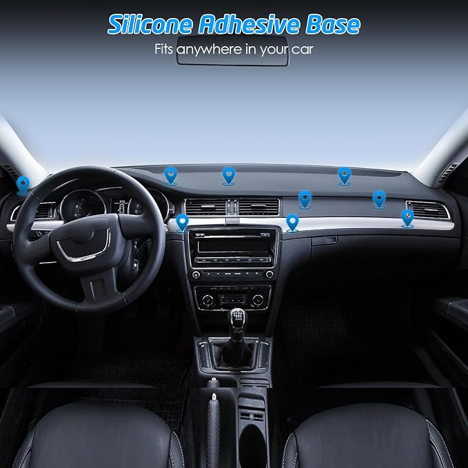 for MagSafe Car Mount, Phone Holders for Your Car & Magnetic Phone Holder for Car, Stick-On Design for Dashboard, Wall, Gym & Office, Universal Car Phone Holder with 1 Metal Plate - Image 9